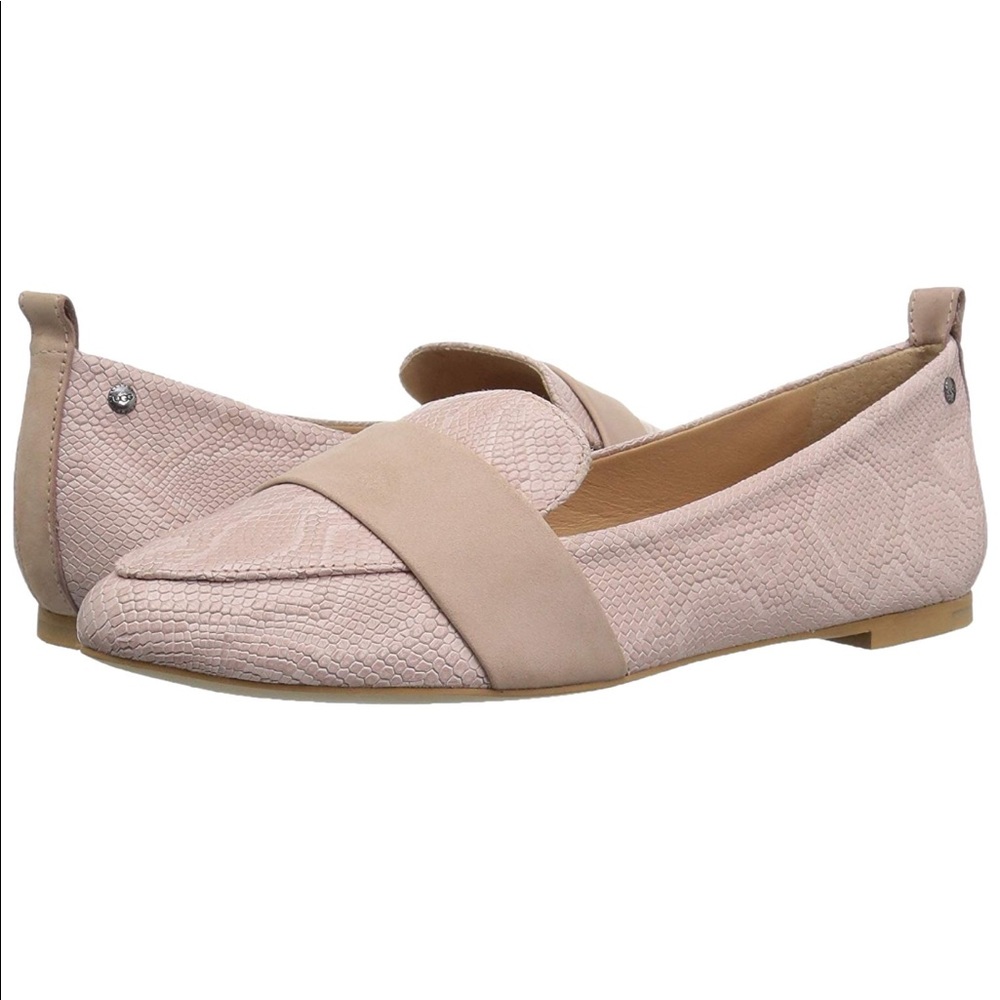 UGG Pink, Jonette Snake Loafer Flats